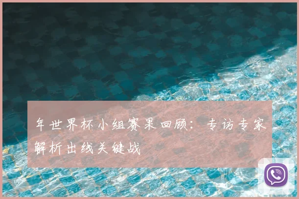年世界杯小组赛果回顾：专访专家解析出线关键战