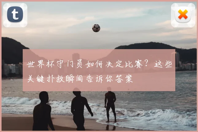 世界杯守门员如何决定比赛？这些关键扑救瞬间告诉你答案